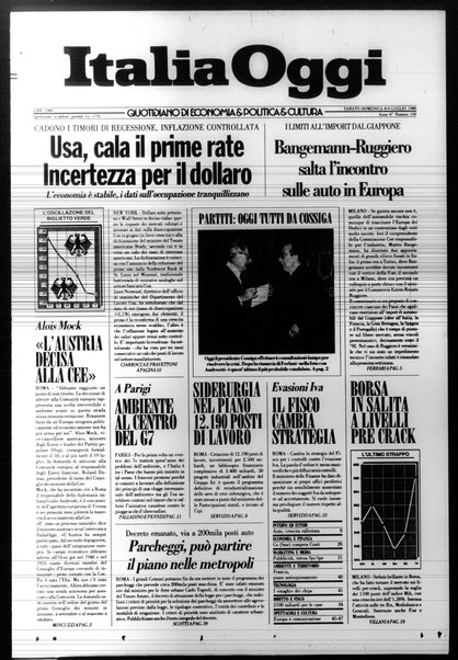 Italia oggi : quotidiano di economia finanza e politica